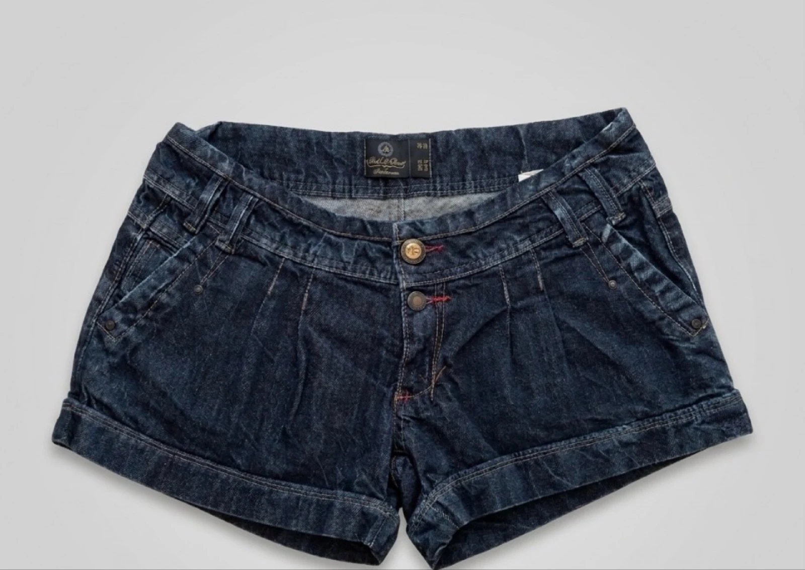 y2k Low rise raw denim shorts brat summer